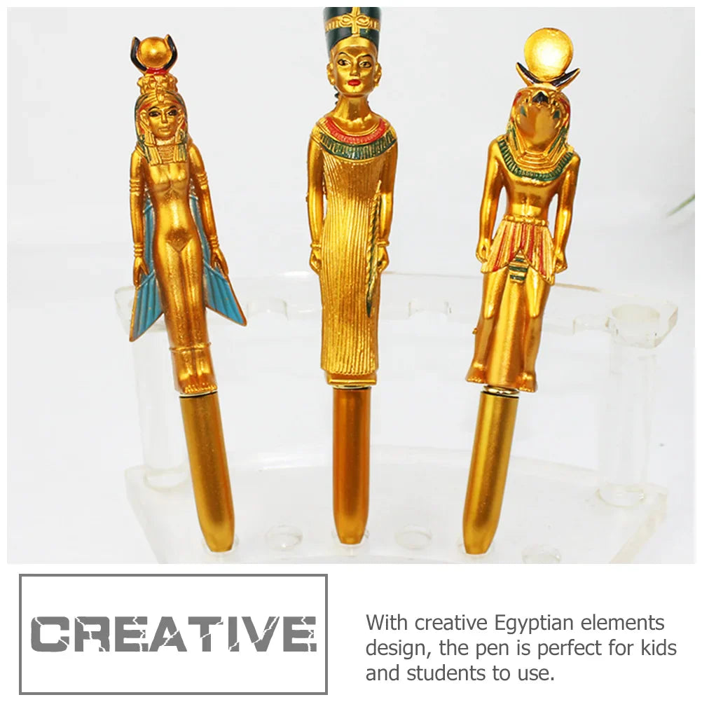 Operitacx Novelty Ballpoint Pen Egyptian Pharaoh Gel Ink Creative Writing Pens Stationery Supplies School Office Children Gift