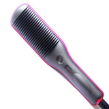 Professional Electric Hair Straightener Brush Anti-scald Straight Curling Dual-use Negative Irons Fast Heat Hair Styling Tools