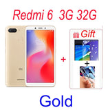 Original Smartphone Xiaomi Redmi 6A 3+32Gb Wholesale Xiaomi Mobile Phones Unlocked Android Google Play Redmi 6 Global Frimware