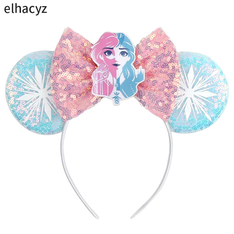 10Pcs/Lot New Colors Mouse Ears Headband Women Festival Party Cosplay Hairband Girls Gift Kids DIY Hair Accessories Wholesale