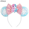 10Pcs/Lot New Colors Mouse Ears Headband Women Festival Party Cosplay Hairband Girls Gift Kids DIY Hair Accessories Wholesale