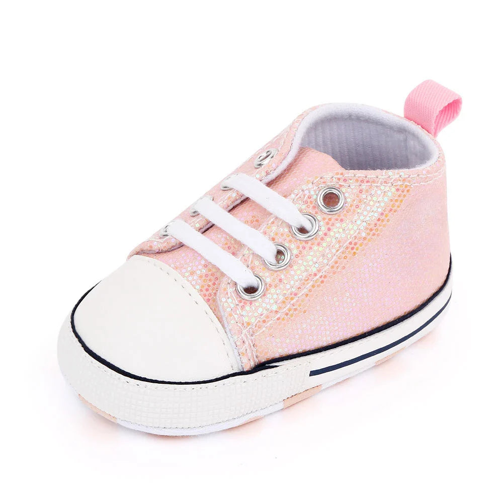 Baby Canvas Classic Sneakers Newborn Print Star Sports Baby Boys Girls First Walkers Shoes Infant Toddler Anti-slip Baby Shoes