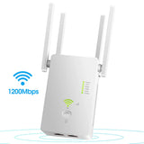 AC1200 Wireless 5G WiFi Extender/Router/AP Dual Band Repeater Booster Signal 802.11AC Long Range 1200Mbps Wi-Fi Access Point