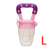 Silicone Baby Fruit Feeder with Cover Baby Nipple Fresh Food Vegetable Supplement Soother Nibbler Feeding Teething Pacifier