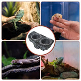 Reptile Food And Water Feeder Reptile Food Dish Terrarium Bowls Flexible Sturdy Durable Bowl For Lizard Dragon Feeding supplies