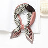 2023 Brand Crinkle Scarf Women Silk Satin Square Neck Tie Hand  Wirst Female Headscarves Bandana Shawl  Leopard Hair Foulard