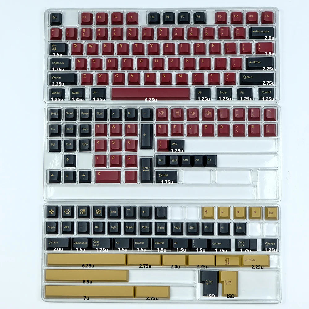 KBDiy GMK Keycap Double Shot GMK Olivia Shoko Jamon WOB Red Samurai Botanical PBT Keycaps Cherry Profile for Mechanical Keyboard