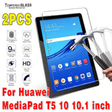 2Pcs Tempered Glass Tablet Screen Protector for Huawei MediaPad 10.4 Pro 10.8 T3 T5 T8 T10 T10S M5 M6