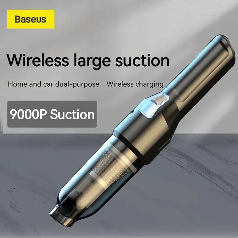 Baseus Wireless Portable Car Vacuum Cleaner High-power 9000PA Suction Blowing 2 IN 1 Vacuum Cleaner Car Electrical Appliance