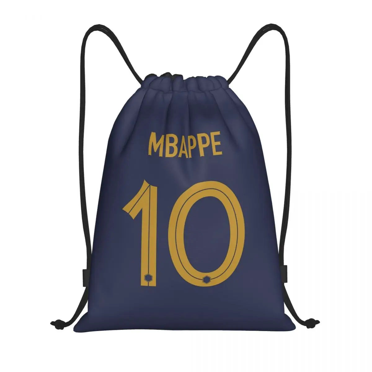 Mbappes Soccer Drawstring Backpack Women Men Sport Gym Sackpack Foldable French KM Football Shopping Bag Sack