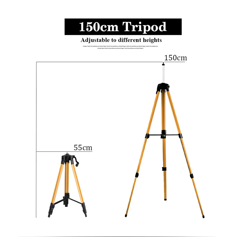 tripod/Professional Level Green Light Building Tool Level Lines 4d Self-leveling Cross Horizontal  16 Laser Levels Laser