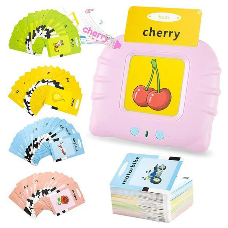 Talking Flash Cards Early Educational Toys Baby Boys Girls Preschool Learning Reading Machine Interactive Gift for Kids