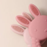 Cute Baby Rabbit Baby Toy Food Grade Safe Silicone Toothbrush Teether Toy Teething Set