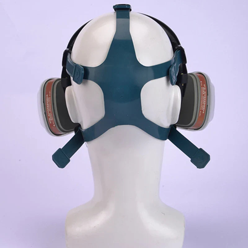 Protective mask, spray painted, chemical fire protection, wide field of view, full face mask, acid and alkali gas, 6800 gas mask