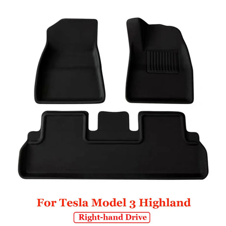 For New Tesla Model 3 Highland 2023 2024 All Weather XPE Floor Mats Trunk Mat Waterproof Front Rear Trunk Liner Accessories