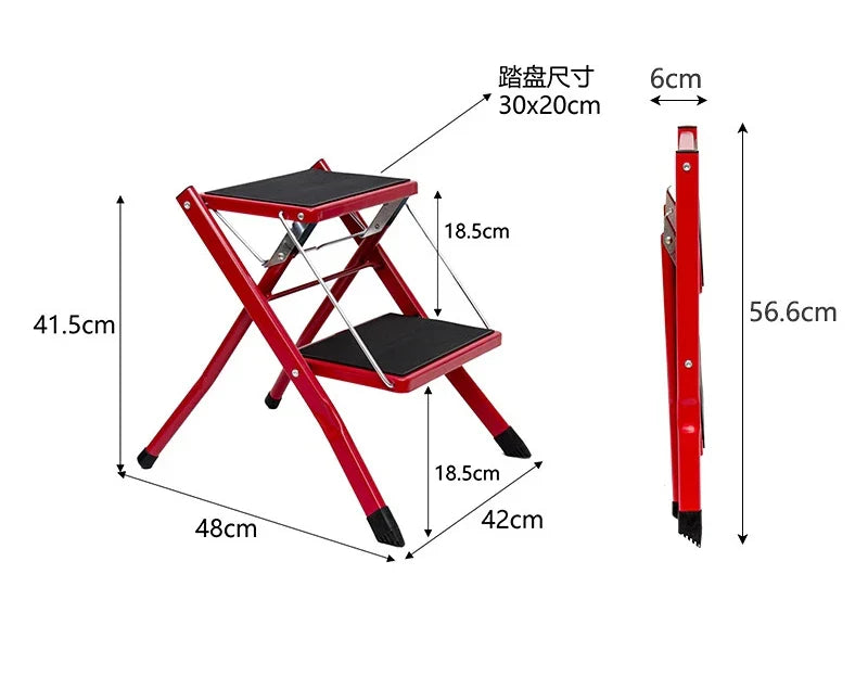 Folding Step Stool Thickened Household Kitchen Ladder Stool Dual-use Portable Car Wash Wash Foot Stool Ladder for Home