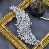 A409 Luxury Wedding Comb Rhinestone Headwear Bride Hair Jewelry Vintage Bridesmaid Hair Clips Bridal Tiara Women Headpieces