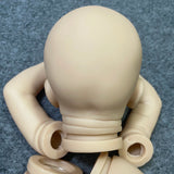 18 Inches Vinyl Reborn Doll Kit Unpainted Hand Made Baby Sam Reborn Supply DIY Doll Kit Toy Doll Parts With Cloth Body