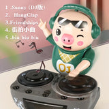 Dances DJ Rock Robot Pig baby Toys Electric Light Music Fun Electronic Pig Waddles Musical Toy For Christmas Thanksgiving Gift