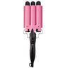 Pink 3 Barrel Hair Crimpers, Professional Hair Curling Lron, CeramicTriple Barrel Hair Styler