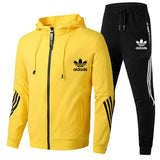 Men's Sets 2024 Spring Sportswear Fashion Casual Zipper Hoodie + Pants 2-piece Set Jogging Fitness Sports Men's Suit Clothing