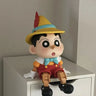 New GK Puppet Crayon Shin-chan Cosplay Pinocchio Series Blockhead Anime Action Figures Cute Gift Ornament Model Birthday Gifts