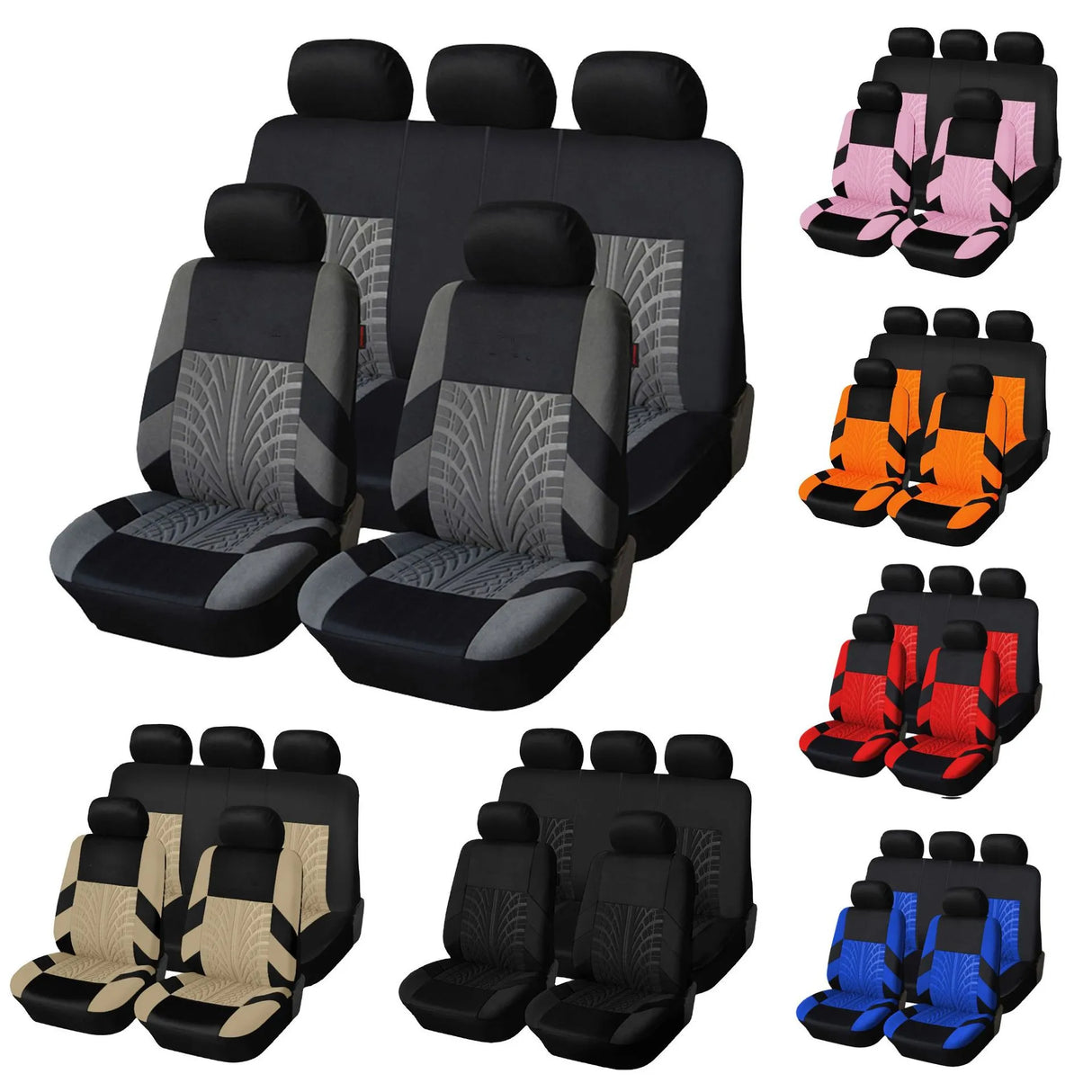 Car Seat Covers (5 seat set) Universal Car Seat Protector Decoration Auto Interior Accessories Four Seasons Universal Cushion