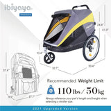 Large Pet Stroller for One Large or Multiple Medium Dogs - Easy To Carry Stroller - Premium Pet Travel Accessories,FS2180-YG