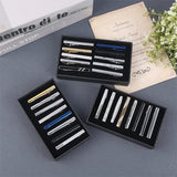 8Pc Exquisite Metal Tie Clip Set With Gift Box Wedding Guest Gift Man Tie Clip Men Gift Luxury Business Jewelry For Husband