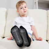 6 Pairs/Lot Fashion Children Socks Grip Crew Socks with Non Slip/Anti Skid Soles for Baby Infants Toddlers Kids Boys Girls 0-7y