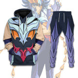 Popular Cosplay Anime Saint Seiya printed hoodie pants sets 3D Street Harajuku kid Tracksuit sets Men's Sports two-piece suits