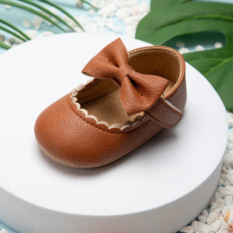 New Baby Shoes Baby Boy Girl Shoes Leather Rubber Sole Anti-slip Toddler First Walkers Infant Crib Shoes Newborn Girl Moccasins