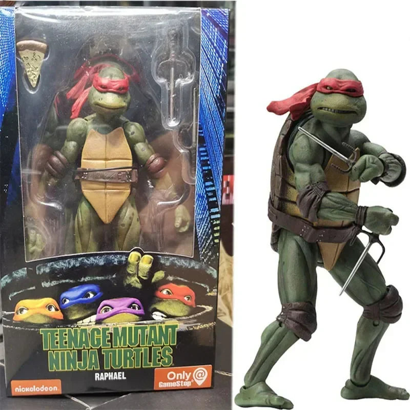 Neca Ninja Turtle Anime Figure Tmnt Action Figure 1990 Film Version Limited Edition Children Toys Room Ornament Birthday Gift