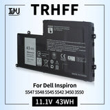 TRHFF P39F P49G 43WH Laptop Battery for Dell Inspiron 15-5547 5547 5548 5545 5542 N5547 N5447 Latitude 14 3450 15 E3450 E3550