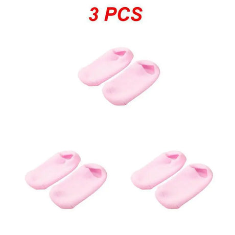 1~4PCS Reusable SPA Gel Socks Moisturizing Whitening Exfoliating Velvet Smooth Beauty Foot Care Silicone Socks Feet Care