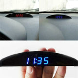 3 in 1 Auto Car Digital LED Electronic Clock Thermometer Voltmeter Car Accessories Digital Led Electronic Clock Car Ornament