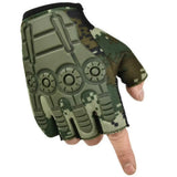 1Pair Summer Fingerless Tactical Gloves Military Men Women Knuckles Protective Gear Hand Driving Climbing Cycling Bicycle Riding