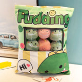 Cartoon a bag of snacks doll throw pillow Internet celebrity ins snack bag plush toy creative office pillow