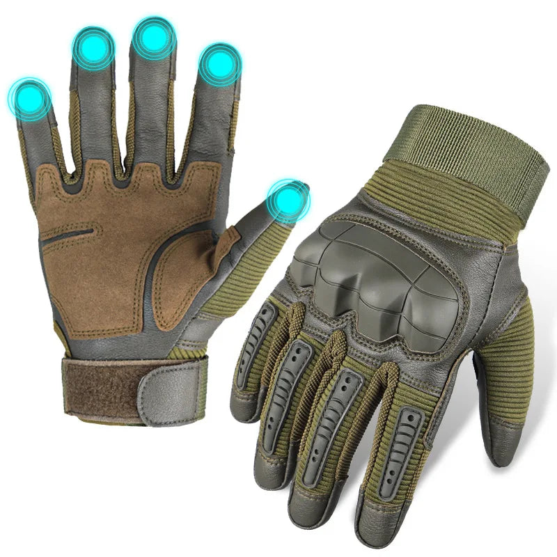 Tactical Gloves Full Finger Sports Outdoor Hiking Protection Anti-slip Riding Motorcycle Touch Screen Adult Gloves