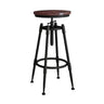 Bar Chair Bar Chair Swivel Lift Chair Solid Wood High Stool Wrought Iron Back Home Bar Stool Modern Minimalist