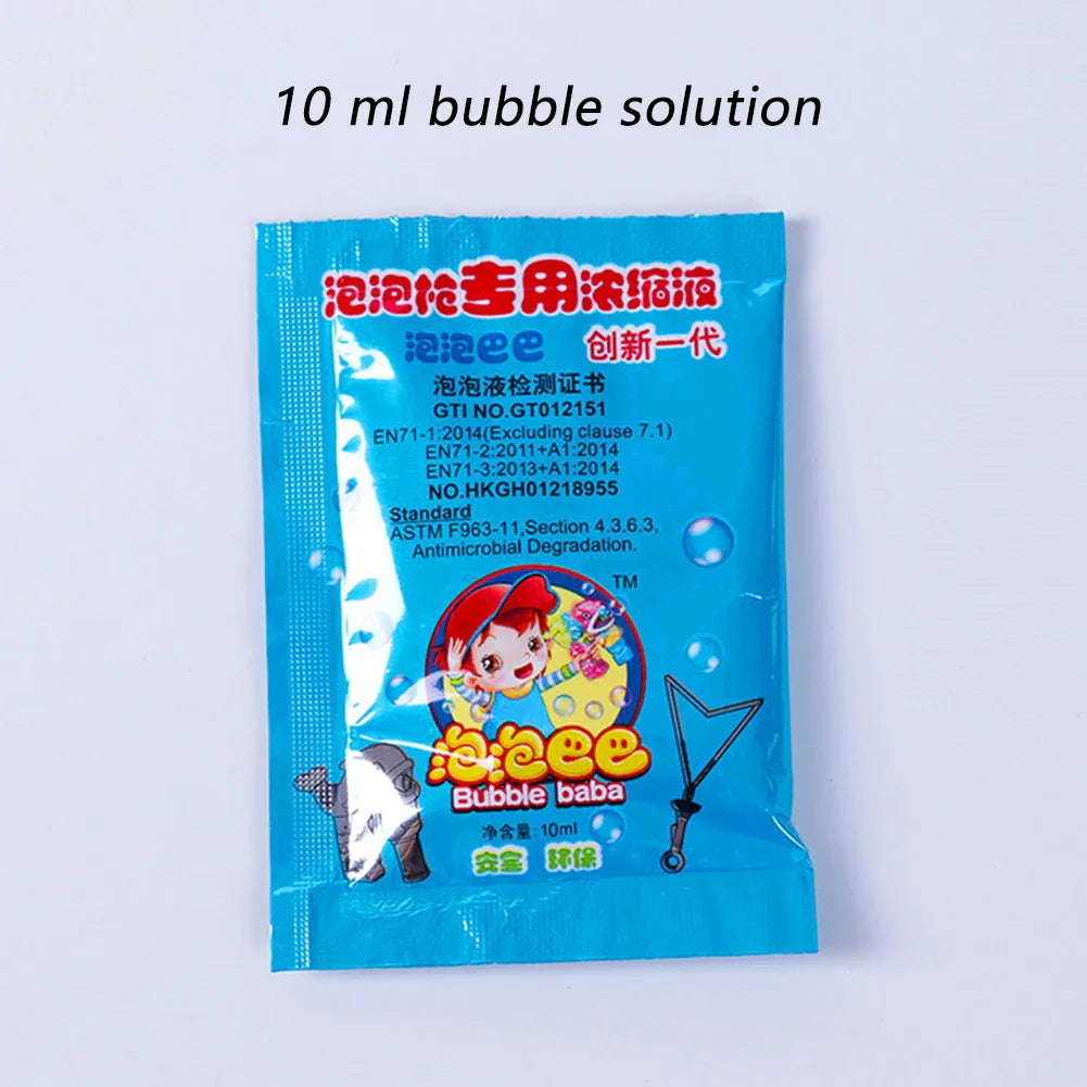 New 100ML-1000ML Concentrate Bubbles Liquid Soap Water Bubble Gun Accessories Soap Bubble Liquid Bubble Refills 10ML/1 Piece