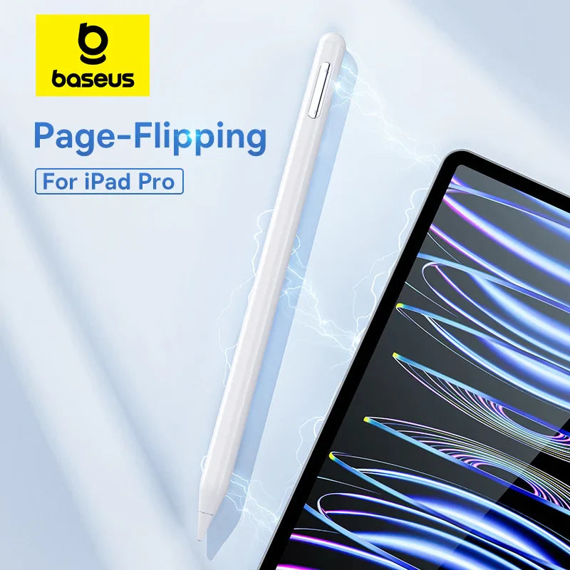 Baseus Wireless Charging Stylus Gen3 with Remote Page-Flipping Palm Rejection Touch Pens with Tilt Sensitivity for iPad Pro