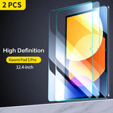 SmartDevil Tempered Glass for Xiaomi Mi Pad 6 11 inch Pad 5 5Pro 12.4 inch Tablet 9H Screen Protector HD Anti Blue Ray with Tool