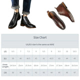 Men's Chelsea Boots Leather high-top shoes Brand Retro Casual Warm Plush Business Formal Shoes Big Size British Designer