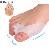 2Pcs Silicone Gel Thumb Corrector Bunion Foot Toe Hallux Valgus Protector Separator Finger Straightener Adjuster Foot Care Tool