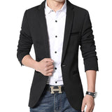 5XL-M Brand Mens Casual Blazers Spring Autumn Fashion Slim Fit Suit Jacket Single Breasted Business Office Social Blazers Hommes