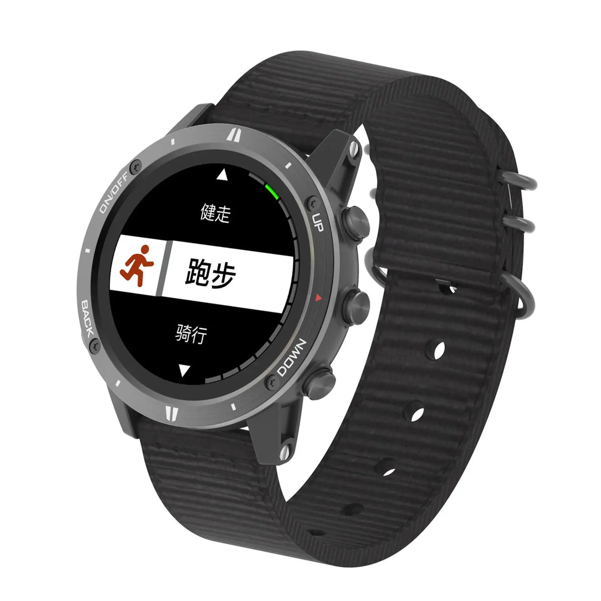 1.28 Inch Outdoor GPS Sports Watch Waterproof Fitness Tracker Wrist Watch with MEMSIC Compass for Running Swimming Climbing