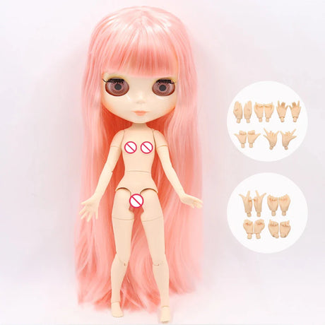 ICY DBS Blyth Doll Joint Body 30CM BJD Toy White Shiny Face and frosted Face with Extra Hands AB and Panel 1/6 DIY Fashion Doll