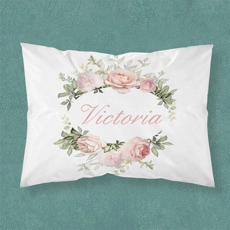 Name Personalized Baby Crib Cushion Cover Cute Bed Pillow Case for New Born Girl Boy Custom DIY Birthday Gift Bed Linen Bedding