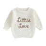 Autumn Baby Girls Boys Sweaters Coat Kids Knitting Pullovers Tops Baby Boys Girls Letter Embroidery Long Sleeve Sweaters